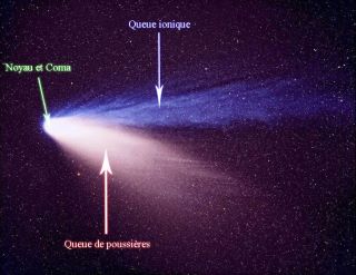 Une comète proche d'une étoile